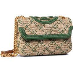 Torebka TORY BURCH - Fleming Soft Straw Small Convertible Shoulder Bag 64426 Natural/Arugula 283. Brązowe torebki klasyczne damskie Tory Burch, bez wzorów, ze skóry, klasyczne, bez dodatków. Za 2199,00 zł.