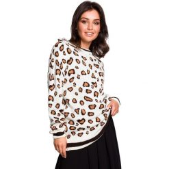 Sweter w lamparcie cętki - Model 2. Swetry damskie BE, s, bez wzorów, z jeansu, bez rękawów, bez kaptura. W wyprzedaży za 139,00 zł.