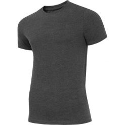 T-shirt męski TSM300 - ciemny szary melanż. Szare koszulki męskie 4f, m, bez wzorów, bez kołnierzyka. Za 39,99 zł.
