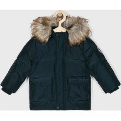 Name it - Kurtka puchowa dziecięca 92-122 cm. Niebieskie kurtki chłopięce marki Name it, bez wzorów, z poliesteru, krótkie, bez kaptura. W wyprzedaży za 169,90 zł.