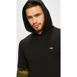 Vans - Bluza. Czarne bejsbolówki męskie Vans, l, z bawełny, z kapturem. Za 179,90 zł.