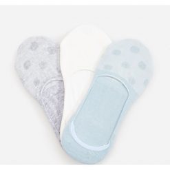 Bawełniane balerinki 3 pack - Niebieski. Niebieskie baleriny damskie Reserved, bez wzorów, z bawełny, bez obcasa. Za 29,99 zł.