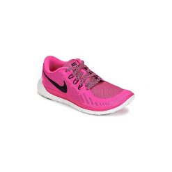 Buty Dziecko Nike FREE 5.0 JUNIOR. Różowe trampki dziewczęce Nike, bez wzorów, bez zapięcia. Za 239,40 zł.
