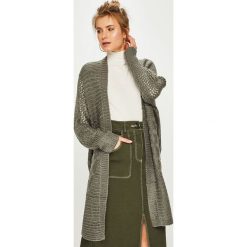 Answear - Kardigan. Czarne swetry damskie ANSWEAR, uniwersalny, bez wzorów, z dzianiny. W wyprzedaży za 59,90 zł.