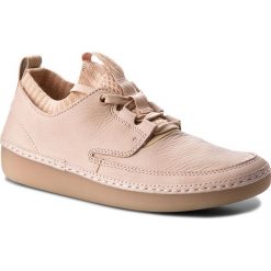 Półbuty CLARKS - Nature IV. 261310194 Nude Pink Lea. Różowe półbuty damskie Clarks, na co dzień, bez wzorów, ze skóry, bez obcasa, na płaskiej podeszwie, bez zapięcia. W wyprzedaży za 279,00 zł.