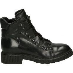 Botki - 132201 NERO. Czarne botki damskie skórzane marki Venezia. Za 589,00 zł.