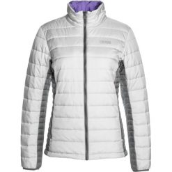 Colmar PRIMALOFT QUILTED Kurtka Outdoor cloud/graphene. Białe kurtki damskie Colmar, bez wzorów, z materiału, sportowe, bez kaptura. W wyprzedaży za 377,55 zł.