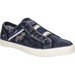 Trampki Wrangler Starry Denim WM17103. Szare trampki męskie marki Wrangler, bez wzorów, z denimu, bez zapięcia. Za 199,99 zł.