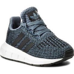 Buty adidas - Swift Run I CQ2710 Rawste/Cblack/Cblack. Niebieskie półbuty dziewczęce Adidas, na sznurówki. W wyprzedaży za 179,00 zł.