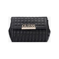 Guess Matrix Nerka Czarny. Czarne nerki damskie Guess, w paski, z materiału, bez dodatków. Za 473,95 zł.