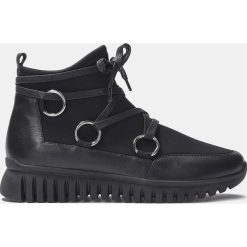 Czarne sneakersy damskie. Czarne sneakersy damskie Kazar, ze skóry. Za 569,00 zł.