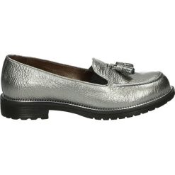 Mokasyny - 106979 GRAY A. Szare mokasyny damskie Venezia, ze skóry. Za 299,00 zł.