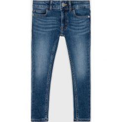 Calvin Klein Jeans - Jeansy 104 - 176 cm. Niebieskie jeansy dziewczęce Calvin Klein Jeans, z aplikacjami, z elastanu. W wyprzedaży za 219,90 zł.