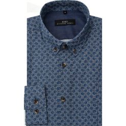 Koszula MICHELE 2 16-08-07-K. Niebieskie koszule męskie na spinki Giacomo Conti, m, z bawełny, button down. Za 259,00 zł.