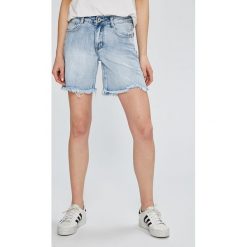 Answear - Szorty. Niebieskie szorty damskie marki ANSWEAR, s, z bawełny, casualowe. W wyprzedaży za 39,90 zł.