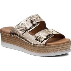 Klapki SERGIO BARDI - Antoinette FS127241717KD 711. Żółte klapki damskie Sergio Bardi, bez wzorów, ze skóry, bez obcasa. W wyprzedaży za 129,00 zł.