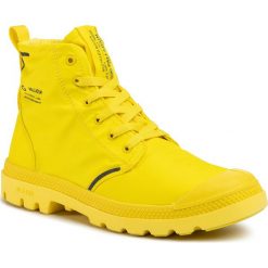 Trapery PALLADIUM - Lite+ Rc Wp+ U 76432-559 Yellow. Żółte trapery damskie Palladium, z tworzywa sztucznego, bez obcasa, bez zapięcia. Za 559,00 zł.