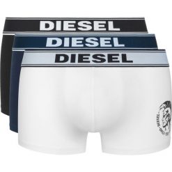 Diesel 3-pack Bokserki Czarny Niebieski Biały. Niebieskie bokserki męskie Diesel, z nadrukiem, z elastanu. Za 197,95 zł.