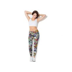 Legginsy CP-012 107. Legginsy sportowe damskie Colour pleasure, s, bez wzorów, z dzianiny, na fitness i siłownię. Za 109,00 zł.