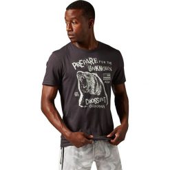 Reebok Koszulka męska RCF Morning Breath Bear Tee czarna r. S (AY1032). Czarne koszulki sportowe męskie Reebok, m. Za 129,90 zł.