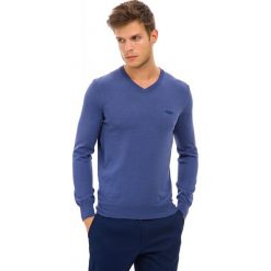 Galvanni sweter męski Odder XXL niebieski. Niebieskie swetry męskie GALVANNI, xxl, bez wzorów, z bawełny, bez kołnierzyka, bez kaptura. Za 259,00 zł.