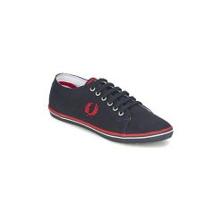 Buty Fred Perry KINGSTON TWILL. Niebieskie trampki męskie Fred Perry, bez wzorów, bez zapięcia. Za 258,30 zł.