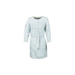 Sukienki krótkie Aigle MILITANY. Niebieskie sukienki damskie Aigle, bez wzorów, bez kołnierzyka, z krótkim rękawem, krótkie, mini. Za 227,60 zł.