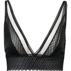 Biustonosze bardotka: else LATTICE WIRELESS Biustonosz bustier black