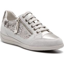 Sneakersy GEOX - D Myria A D6468A 04122 C1002 Off White. Brązowe sneakersy damskie Geox, z zamszu. W wyprzedaży za 259,00 zł.