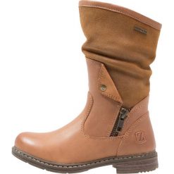 Zebra Schuhe LULU Kozaki cognac. Brązowe buty zimowe damskie marki Zebra Schuhe, z materiału, na wysokim obcasie. W wyprzedaży za 246,35 zł.
