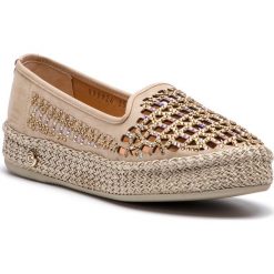 Espadryle BALDININI - 899926XBUCK444444RXX Buck Nocciola. Brązowe espadryle damskie marki Baldinini, z materiału, na płaskiej podeszwie. W wyprzedaży za 809,00 zł.