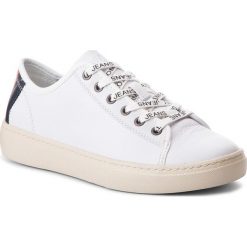 Sneakersy TOMMY JEANS - Light Leather Low EM0EM00103 White 100. Białe sneakersy męskie Tommy Jeans, bez zapięcia. W wyprzedaży za 279,00 zł.