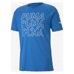 Puma Modern Sports Koszulka Niebieski. Niebieskie podkoszulki męskie Puma, s, z nadrukiem, z bawełny, z krótkim rękawem. Za 102,95 zł.