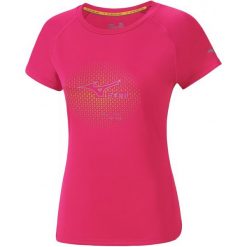 Mizuno Koszulka Sportowa Core Graphic Tee Diva Pink Xs. Różowe bluzki sportowe damskie marki Mizuno, xs, z krótkim rękawem. W wyprzedaży za 75,00 zł.