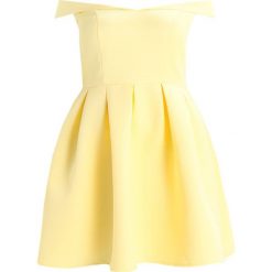 Sukienki hiszpanki: Chi Chi London Curvy AMHAL Sukienka koktajlowa lemon