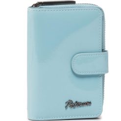 Mały Portfel Damski PETERSON - 602-09-12-07 Sky Blue. Niebieskie portfele damskie Peterson, bez wzorów, ze skóry. Za 129,00 zł.