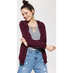 Bluza z kapturem - Bordowy. Czerwone bluzy damskie z kapturem marki House, s, bez wzorów, z kapturem, bez rękawów. Za 139,99 zł.