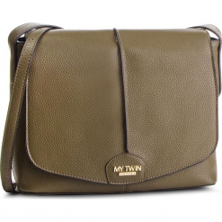 Torebka MY TWIN - Tracolla RA8TES Verde Alpino 00914. Zielone listonoszki damskie marki My Twin, ze skóry ekologicznej. Za 459,00 zł.