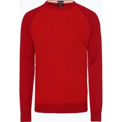 BOSS Casual - Sweter męski – Amicoso, czerwony. Czerwone swetry męskie BOSS Casual, xxl, bez wzorów, casualowe, bez kołnierzyka, bez kaptura. Za 399,95 zł.