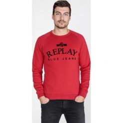 Replay Bluza Czerwony. Czerwone bluzy męskie Replay, xxl, z nadrukiem, z bawełny, bez kołnierzyka, bez rękawów, bez kaptura. Za 412,95 zł.