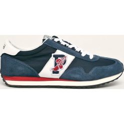 Polo Ralph Lauren - Buty. Niebieskie sneakersy męskie Polo Ralph Lauren, ze skóry, na sznurówki. Za 519,90 zł.