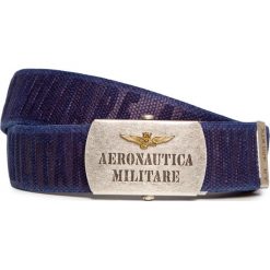 Pasek AERONAUTICA MILITARE. Niebieskie paski męskie Aeronautica Militare, w paski, z tkaniny, militarne. Za 310,00 zł.