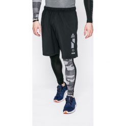 Reebok - Szorty. Szare spodenki sportowe męskie marki Reebok, z poliesteru, sportowe. Za 149,90 zł.