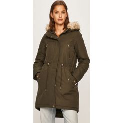Vero Moda - Parka. Niebieskie kurtki damskie Vero Moda, s, bez wzorów, z poliesteru, długie, z kapturem. W wyprzedaży za 139,90 zł.