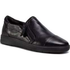 Półbuty JANA - 8-24750-25 Black 001. Czarne półbuty damskie Jana, na co dzień, bez wzorów, ze skóry, bez obcasa, na płaskiej podeszwie, bez zapięcia. Za 269,00 zł.