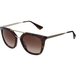 Okulary przeciwsłoneczne damskie aviatory: Prada Okulary przeciwsłoneczne brown/gold
