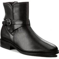 Botki GABOR - 72.754.57 Schwarz. Czarne buty zimowe damskie Gabor, z materiału, na obcasie. W wyprzedaży za 379,00 zł.