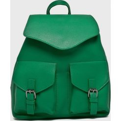 Pieces - Plecak Tyler. Zielone plecaki damskie marki Pieces, bez wzorów, ze skóry ekologicznej. W wyprzedaży za 129,90 zł.