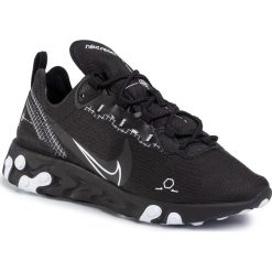 Buty NIKE - React Element 55 CU3009 001 Black/White. Czarne buty sportowe męskie Nike, na co dzień, bez wzorów, ze skóry ekologicznej, eleganckie, bez zapięcia. Za 549,00 zł.
