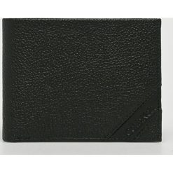Calvin Klein - Portfel skórzany. Czarne portfele męskie marki Calvin Klein, z materiału. Za 279,90 zł.